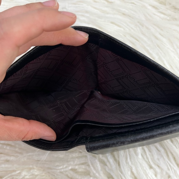 Dunhill Black Bifold Leather Compact Wallet - Picture 14 of 14